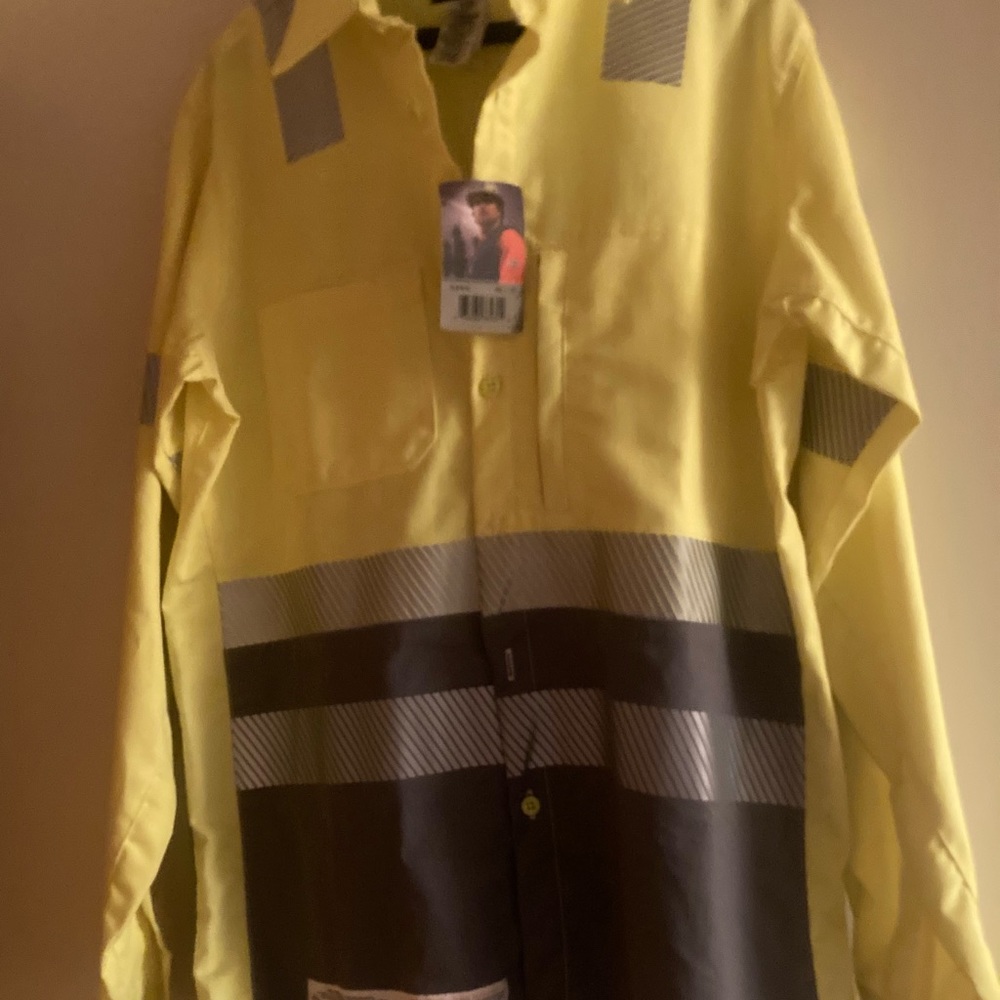 Bulwark reflective, protective, Fire-resistent rain jacket. NWT.